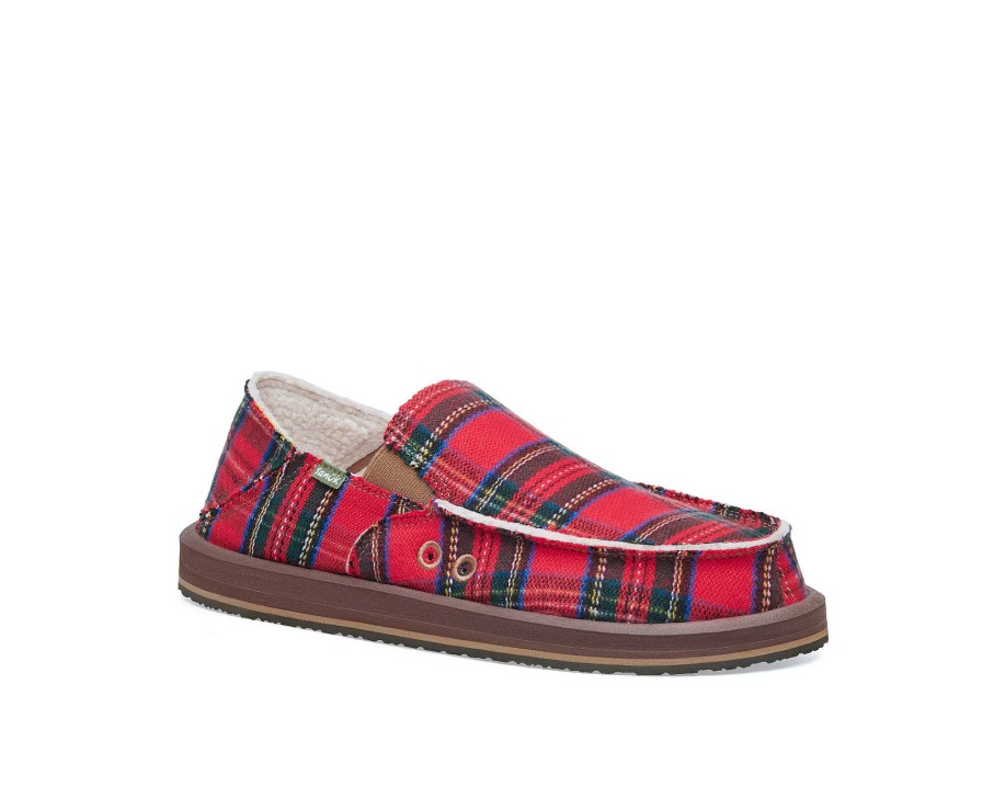 Wholesale Sidewalk Surfer St Plaid Chill Red Multi